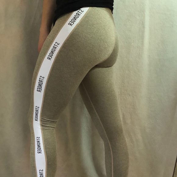 Stronger Label Leggings Tan/Brown - Picture 4 of 9